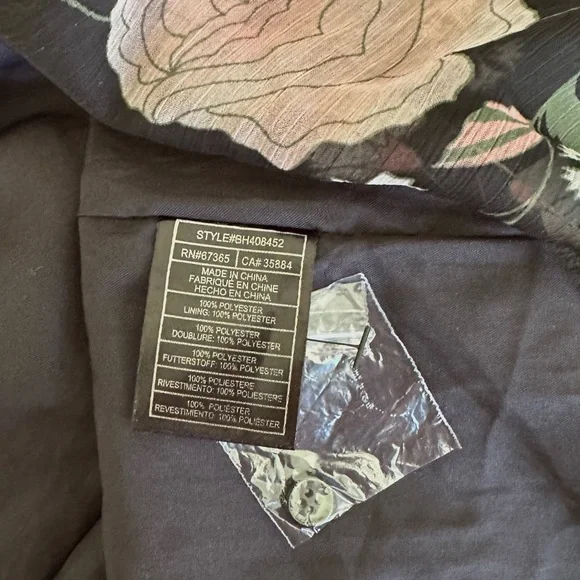 BB Dakota Floral Print Illusion Neckline Midi Dress (NWT, Size 4) - Picture 5 of 5